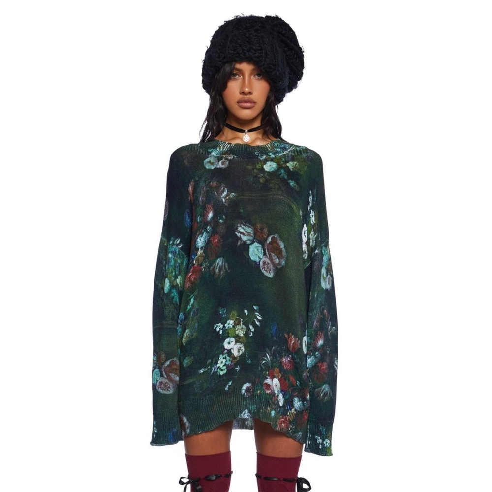 Floral Green Dress